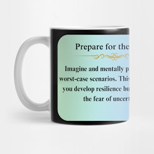 Stoic Prepare for the Worst Thougts Mug